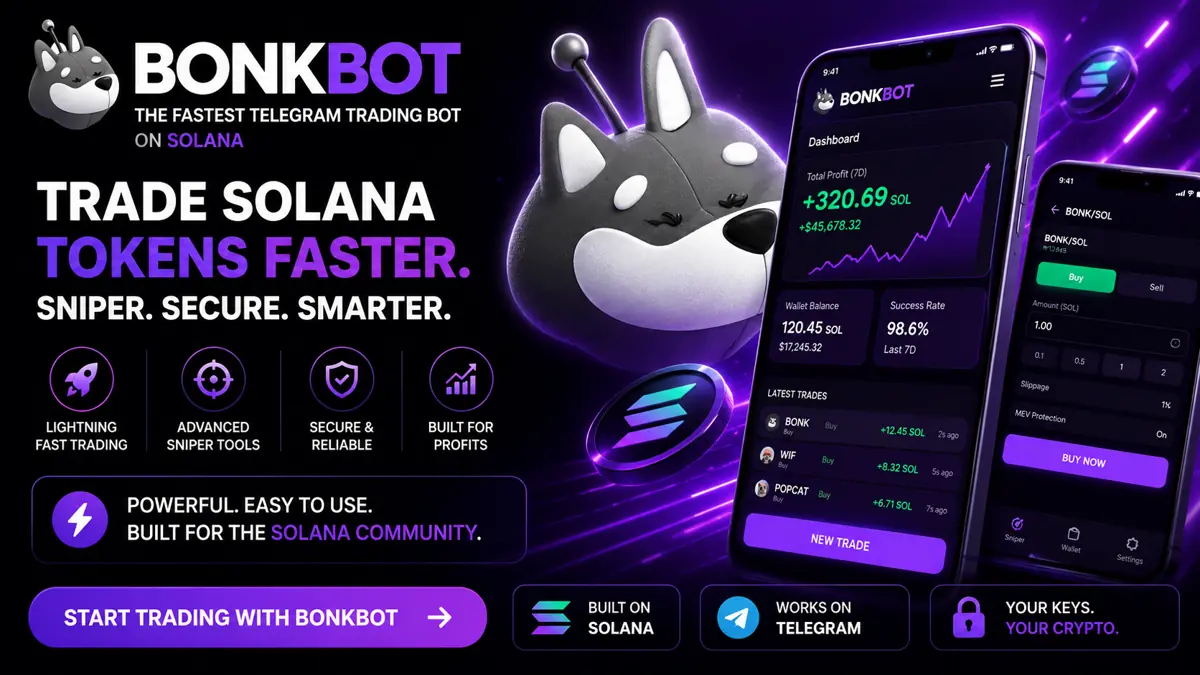 BONKbot Solana Telegram trading interface