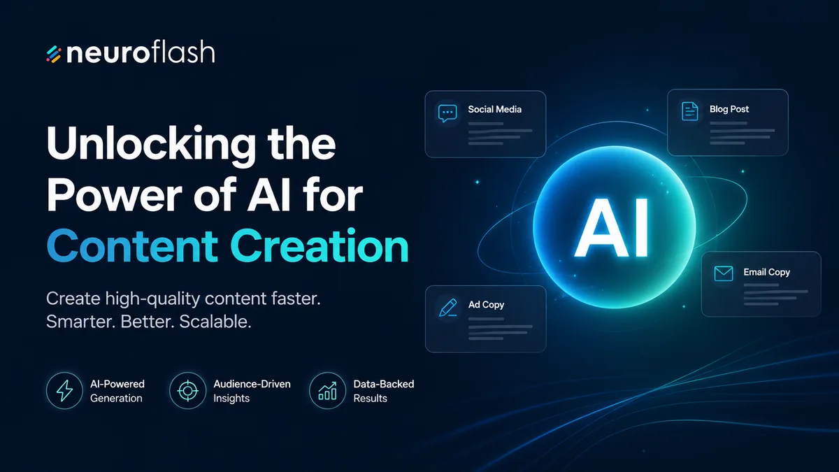 Neuroflash AI content creation platform
