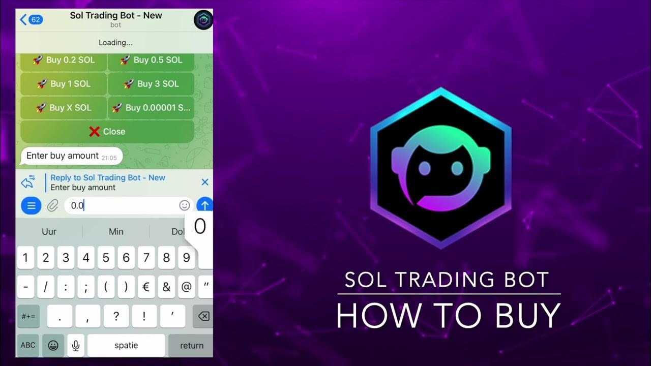 Sol Trading Bot Solana Telegram trading interface