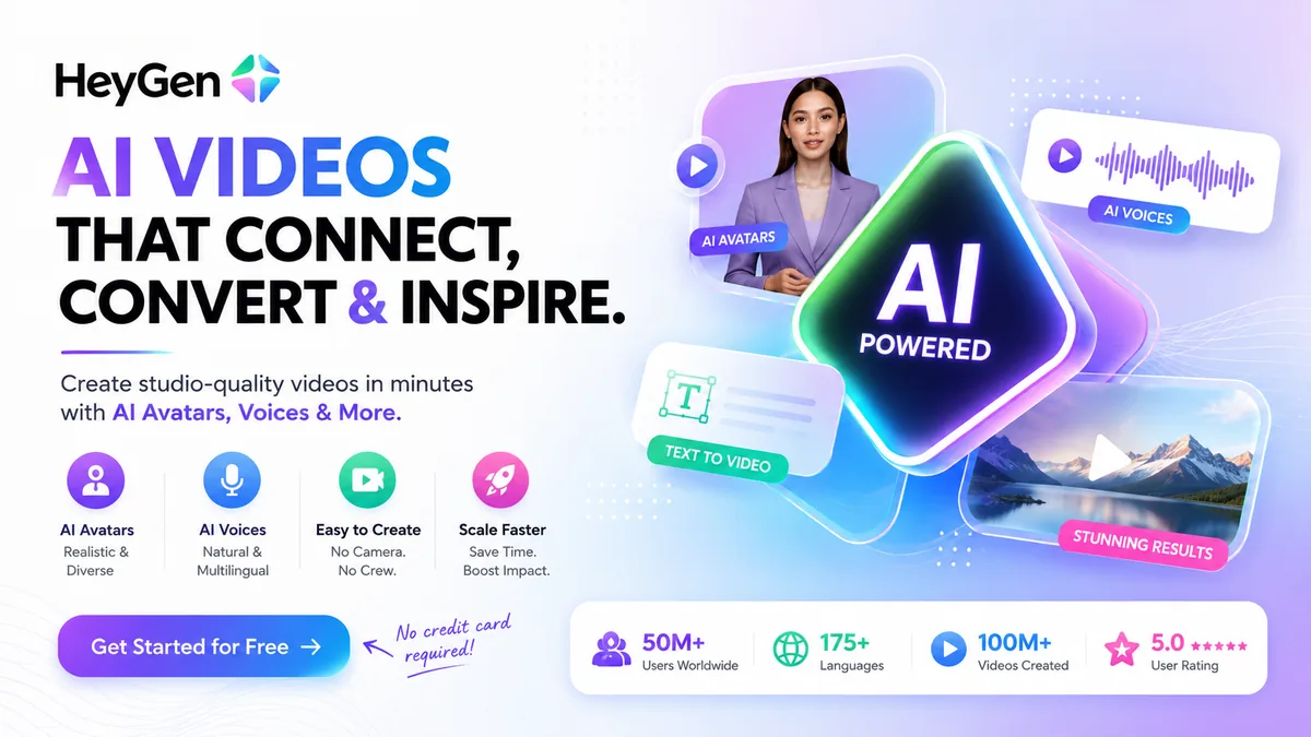 HeyGen AI avatar video generator